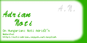 adrian noti business card